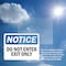 Signmission Do Not Enter Exit Only OSHA Notice Sign, Vinyl Decal, 10in W x 7in L, 2PK OS-2PACK-NS-D-710-L-11184 - alternate 5